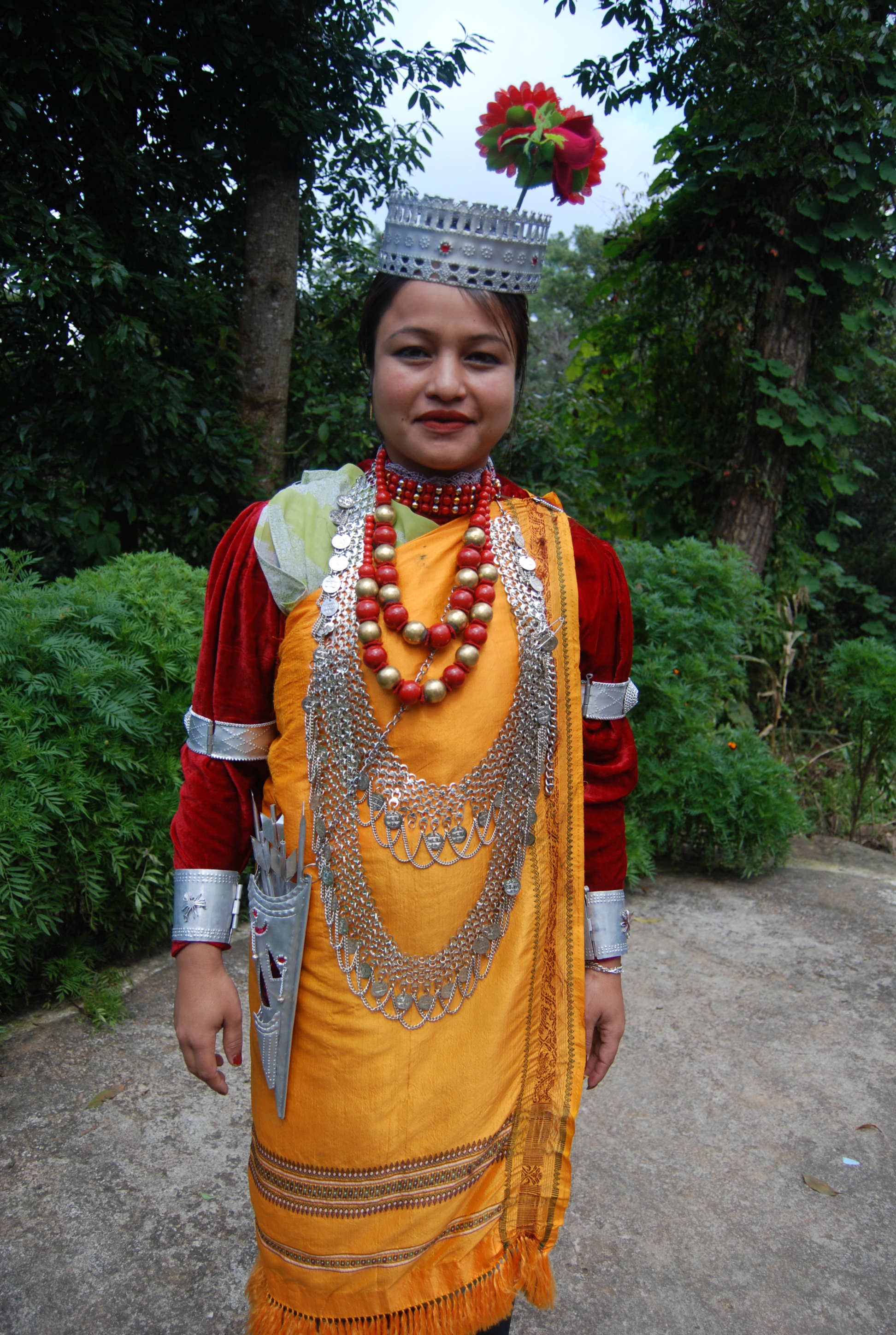 Locale in a typical khasi dress_Shillong