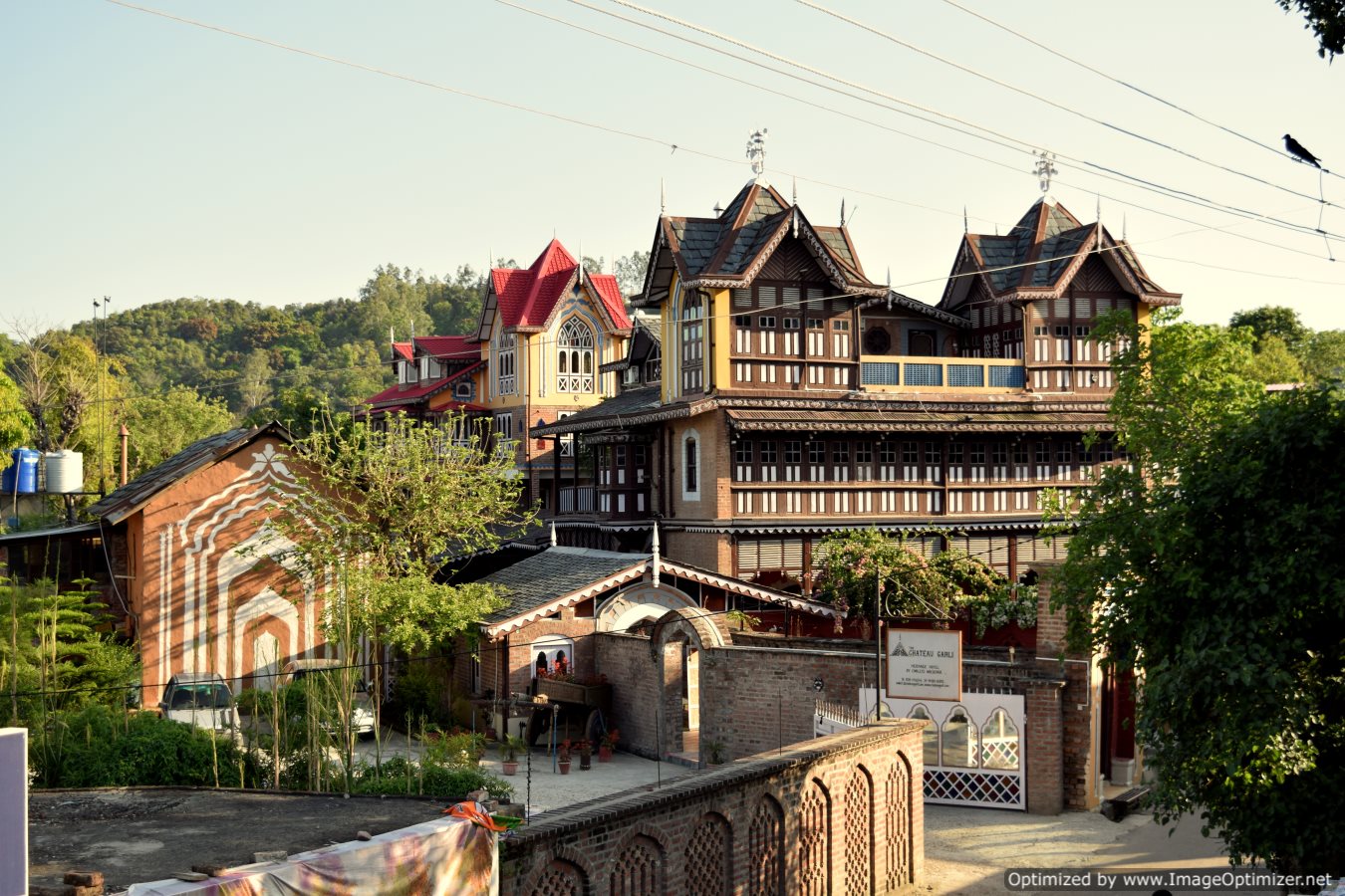 The Chateau Garli, now restored to its old beauty and turned into a heritage village