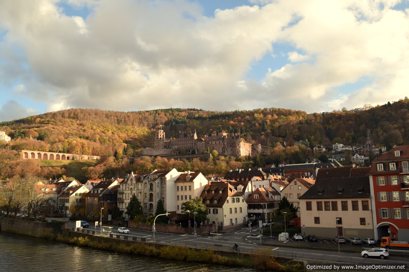 The Carl Theodor Bridge offers a walk through history, with some splendid views of the town and the castle, with the black forest in the backdrop. 